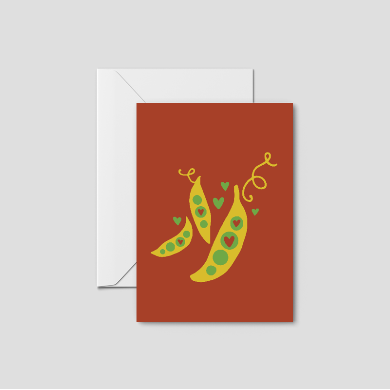 Peas Be Mine Greeting Card