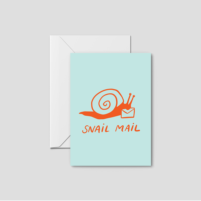 Simple Snail Mail Greeting Card