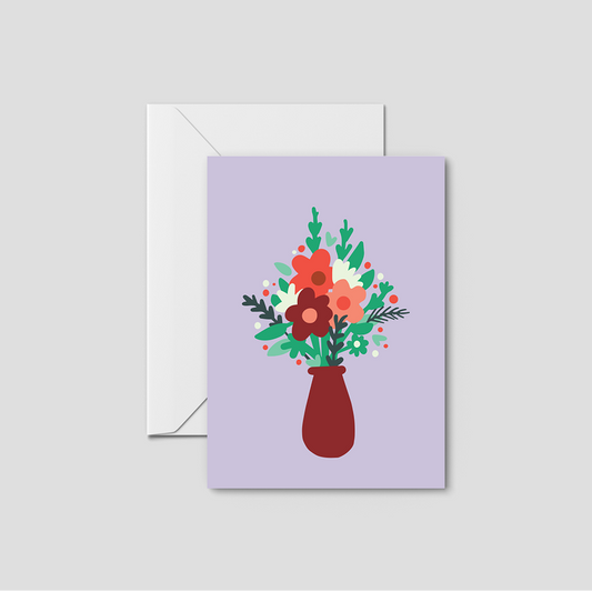 Periwinkle Posy Greeting Card
