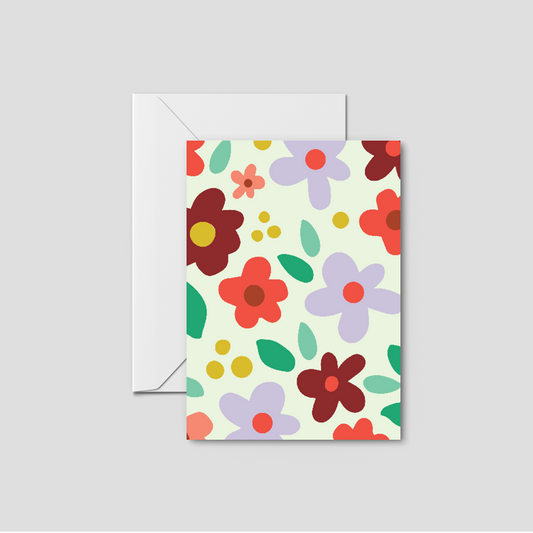 Periwinkle Pattern Greeting Card