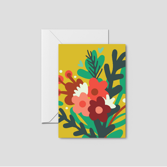 Up Close & Personal Bouquet Greeting Card